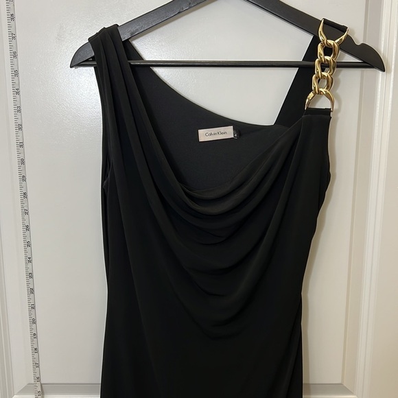 Calvin Klein Dress with Gold Chain Strap - Picture 2 of 8